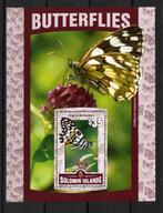SOLOMON 2016 PF BLOK VLINDERS INSECTEN BUTTERFLIES 1, Ophalen of Verzenden, Postfris, Dier of Natuur
