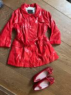 Catimini rode jas met bijpassende schoenen, Ophalen of Verzenden, Gebruikt, Meisje, Jas