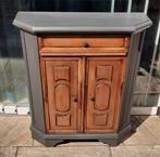 Vintage Eiken hal/bijzetkastje gepimpt 70B 26D 76H 1La 2Deur, Huis en Inrichting, Kasten | Ladekasten, Ophalen, Gebruikt, 1 of 2 laden