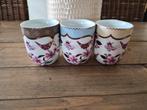 Xenos Birdy senseo mokken (3 stuks), Huis en Inrichting, Keuken | Servies, Ophalen of Verzenden, Zo goed als nieuw, Aardewerk