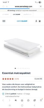 aerosleep essential matras met topper 60x120, Ophalen, Zo goed als nieuw, Ledikant
