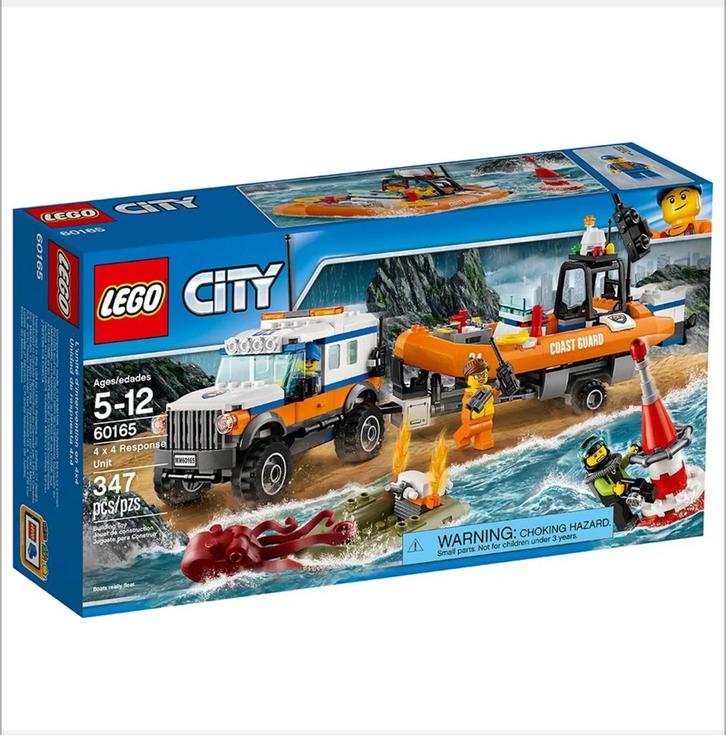 Lego City 60165 Reddingsvoertuig 4x4, Kinderen en Baby's, Speelgoed | Duplo en Lego, Zo goed als nieuw, Lego, Complete set, Ophalen of Verzenden