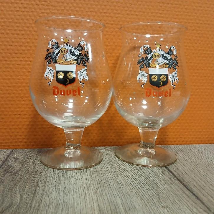 duvel wapenschild, Verzamelen, Biermerken, Zo goed als nieuw, Glas of Glazen, Duvel, Ophalen of Verzenden