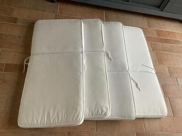4 tuinstoelkussens met wasbare hoes beschikbaar voor biedingen