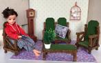 Nostalgische zithoek voor Sindy, Fleur, Barbie (excl. pop), Ophalen of Verzenden, Gebruikt, Gebruiksvoorwerp