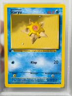 1999 POKEMON DUTCH #65 STARYU First 1ST EDITION 65/102 psa-8, Ophalen of Verzenden, Zo goed als nieuw, Losse kaart