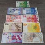 Set guldenbiljetten 5 t/m 250 gulden (9 stuks), Postzegels en Munten, Bankbiljetten | Nederland, Ophalen of Verzenden, 250 gulden