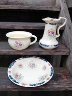 Lampet set, lampetkan, Engels. Ironstone staffordsire. Zgan, Antiek en Kunst, Antiek | Servies compleet, Ophalen of Verzenden