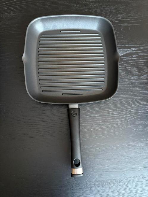 Herman den Blijker grillpan 29x29 cm, Huis en Inrichting, Keuken | Potten en Pannen, Gebruikt, Overige typen, Aluminium, Inductieplaat