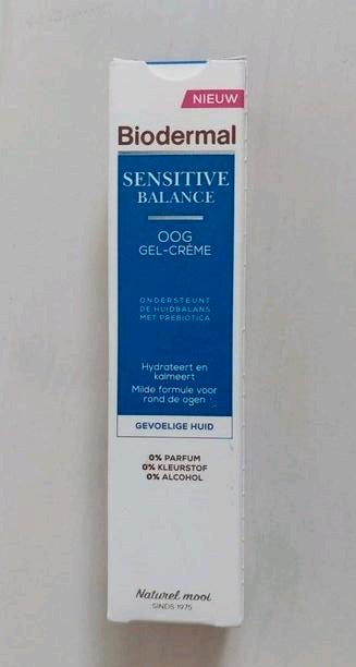 NIEUW:Biodermal oog gel-creme, gevoelige huid, 15 ml. beschikbaar voor biedingen