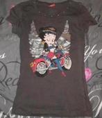 Betty Boop zwart/grijs shirtje maat S, Zo goed als nieuw, Zwart, Korte mouw, Verzenden