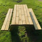 Picknicktafel 180 cm., grenenhout, en Douglas kinderpicknick, Ophalen, Nieuw, Hout