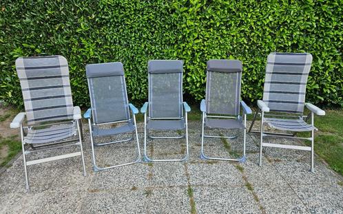 Campingstoelen met schone zitkussens, Caravans en Kamperen, Kampeeraccessoires, Gebruikt, Ophalen