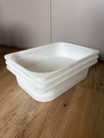 3 witte IKEA Trofast bakken - 42x30x10 cm, Ophalen, Zo goed als nieuw, 75 tot 100 cm, Minder dan 50 cm