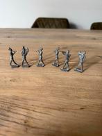 Set van 6 Tinnen soldaatjes, Antiek en Kunst, Ophalen of Verzenden