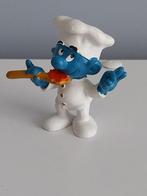 Smurfen. Smurf Chefkok met lepel met Oranje saus, Ophalen of Verzenden, Zo goed als nieuw, Verschillende Smurfen, Poppetje, Figuurtje of Knuffel