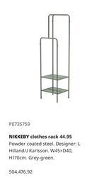 NIKKEBY clothes rack 44.95 (kleding/schoenenrek) (Nieuw), Ophalen, Nieuw