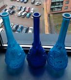 3 empoli karaf druiventrosjes reliëf, Antiek en Kunst, Antiek | Glas en Kristal, Ophalen of Verzenden