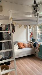 Ikea hoogslaper wit, Huis en Inrichting, Slaapkamer | Stapelbedden en Hoogslapers, Ophalen, Gebruikt, Hoogslaper, Tweepersoons
