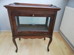 Vintage theekastje met glazen deur, Antiek en Kunst, Antiek | Meubels | Kasten, Ophalen