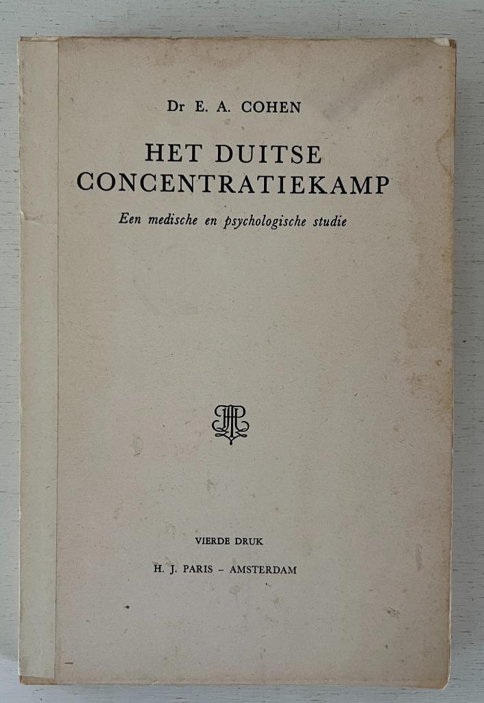 Het Duitse concentratiekamp - Dr. E.A. Cohen, Boeken, Oorlog en Militair, Gelezen, Tweede Wereldoorlog, Ophalen of Verzenden