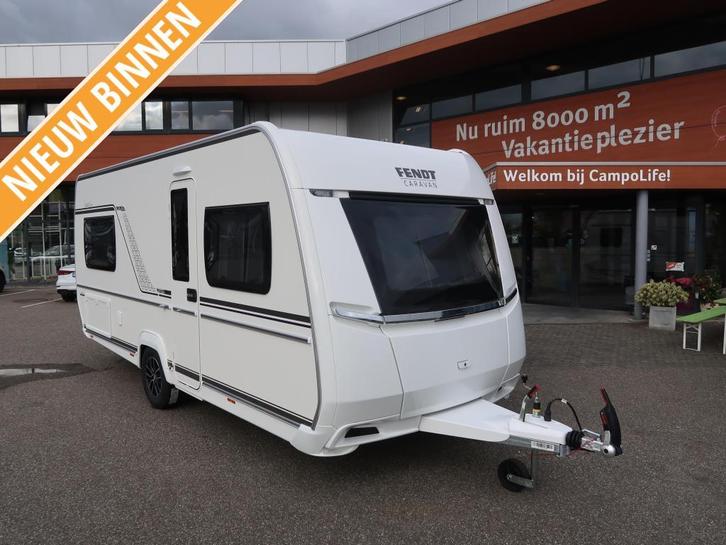 Fendt Bianco Activ 495 SFE MET DWARS KEUKEN, Caravans en Kamperen, Caravans, tot en met 4, Overige, Fendt, Frans bed, Overige typen