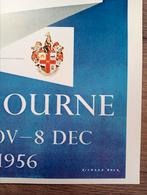 Melbourne 1956 Olympische spelen affiche, Verzenden, Zo goed als nieuw, Rechthoekig Staand, Sport