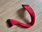 24pin verlengkabel rood 30cm, Ophalen of Verzenden