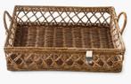 Riviera Maison rieten mand/dienblad, Huis en Inrichting, Woonaccessoires | Schalen en Manden, Mand, Ophalen of Verzenden, Zo goed als nieuw