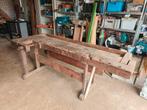 Unieke, geweldige oude werkbank, Doe-het-zelf en Verbouw, Ophalen, Gebruikt, 170 cm of meer