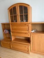 Eiken buffekast met verlichting, Ophalen, Modern eiken, Glas, 200 cm of meer