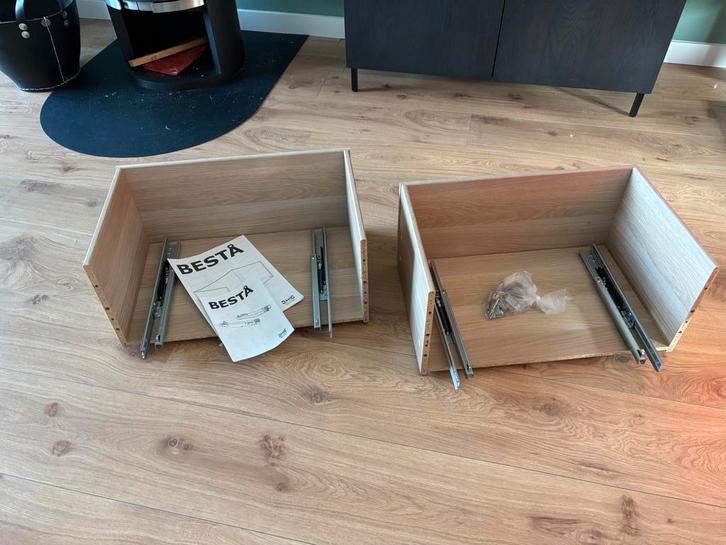 Ikea Besta lades zonder front, Huis en Inrichting, Kasten | Kledingkasten, Zo goed als nieuw, Ophalen