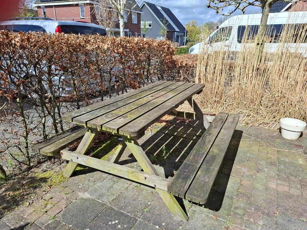 GRATIS PICKNICKBANK, Ophalen, Gebruikt, Rechthoekig, Hout