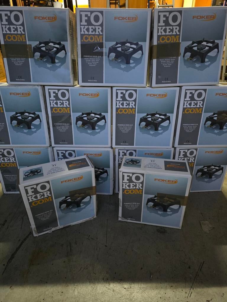 Foker Gasbrander op  butaan - propaan- Nieuw in doos, Onbekend, Nieuw, 3 kookzones of minder, Ophalen of Verzenden