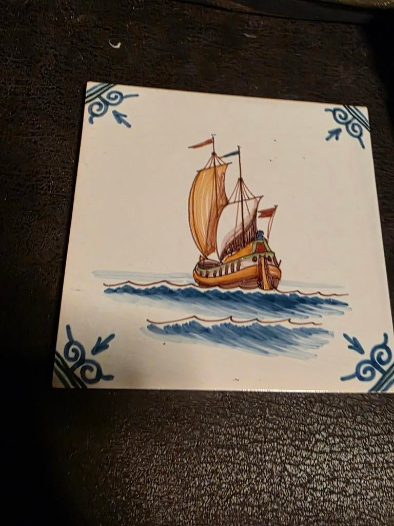 Tegel voc schip 5, Ophalen of Verzenden