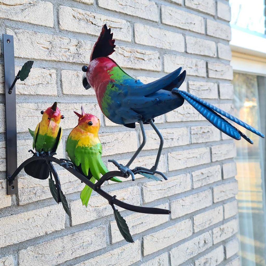 VROLIJKE KLEURRIJKE VOGELS WANDDECO, Ophalen, Nieuw