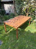 Houten tuintafel 90x160x74 cm, Ophalen, Gebruikt, Rechthoekig, Hout