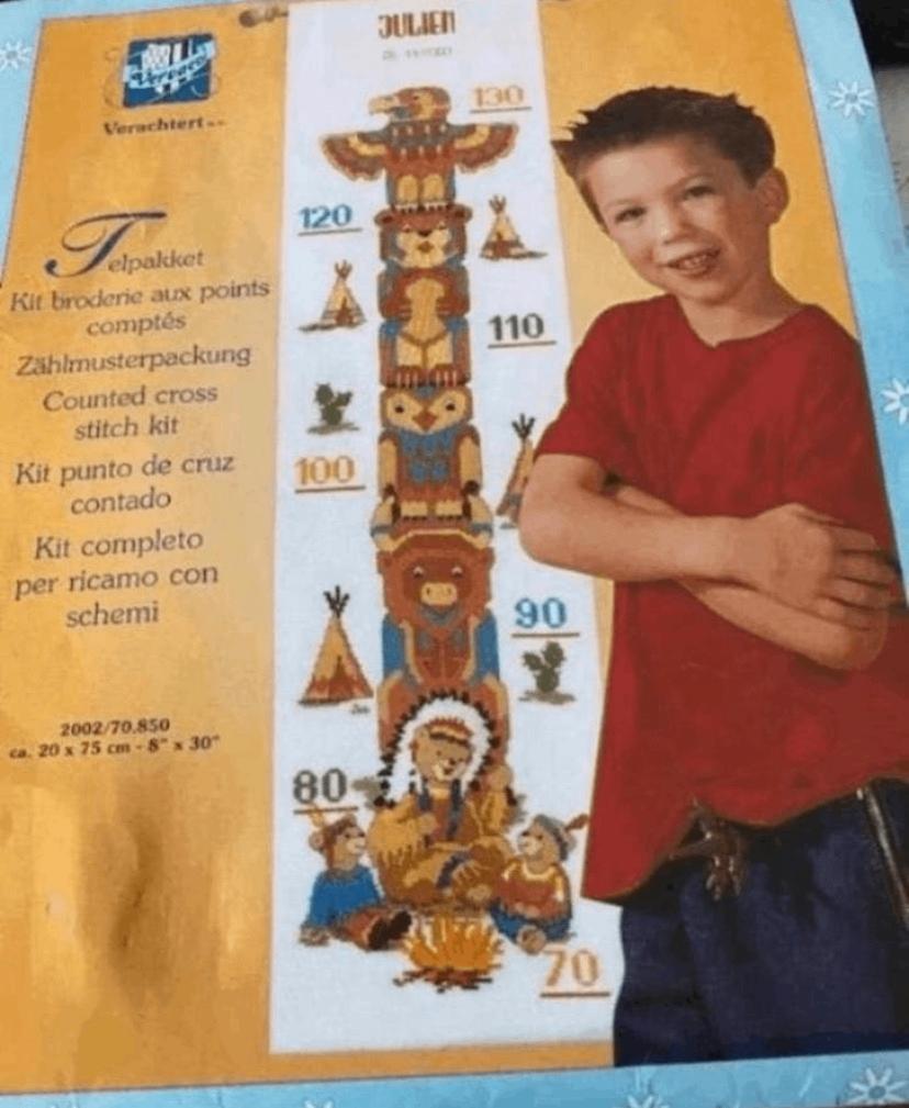 BORDUURPAKKET TOTEMPAAL, Hobby en Vrije tijd, Verzenden, Nieuw, Handborduren, Borduurpakket