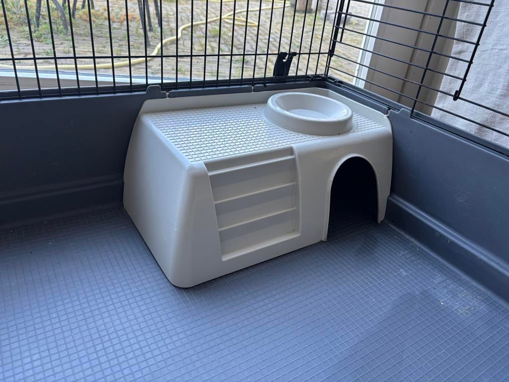 Ferplast Ferplast Rabbit Cage, Rabbit 140, Large Spacious Cage, Complete with Accessories, 140 x 71 x H 51 cm