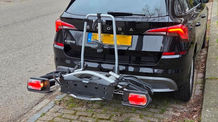 Thule EuroWay G2 921 Fietsendrager voor 2 fietsen, Auto diversen, Fietsendragers, Zo goed als nieuw, Trekhaakdrager, Ophalen