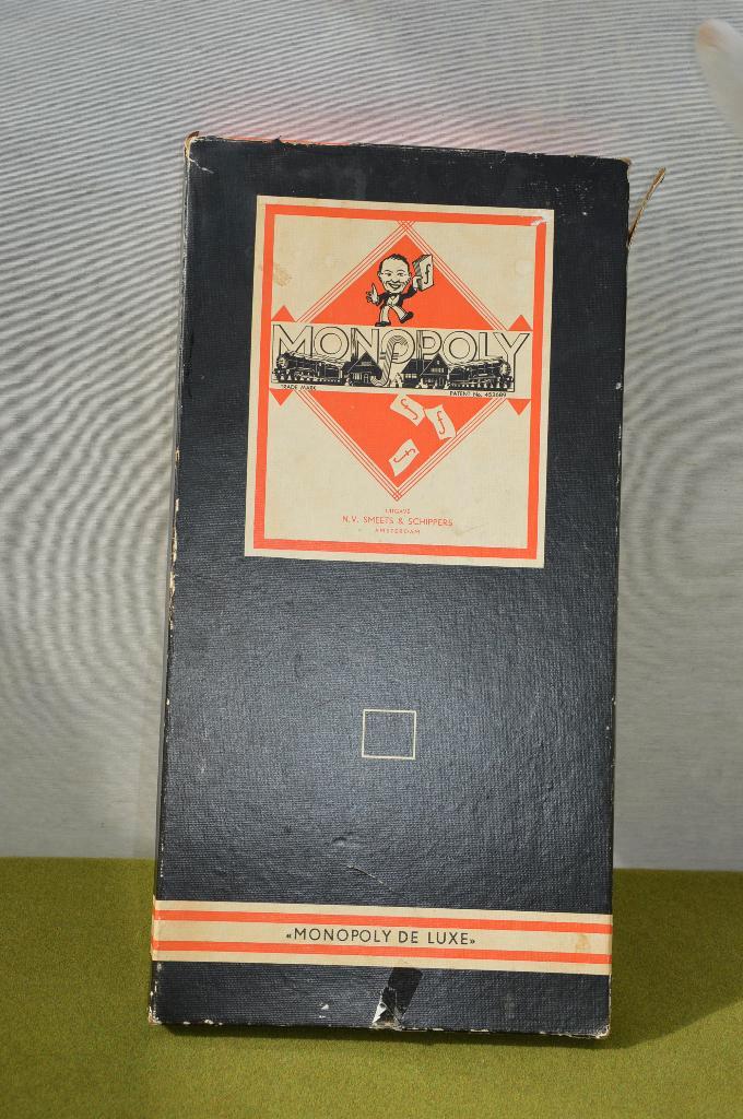 Oud Monopoly de Luxe bordspel, zwarte lange doos, jaren 60, Hobby en Vrije tijd, Gezelschapsspellen | Bordspellen, Gebruikt, Drie of vier spelers
