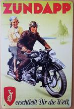 Zundapp brommer die welt reclamebord van metaal wandbord