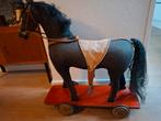 Antiek Brocante Vintage paard op wielen, Ophalen