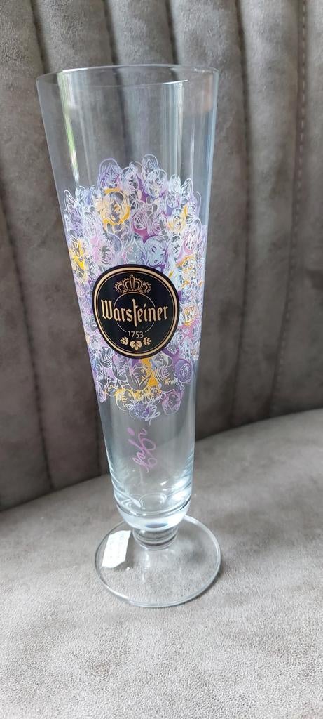 Warsteiner bierglas 5,00 per stuk, Ophalen of Verzenden, Zo goed als nieuw, Glas of Glazen, Overige merken