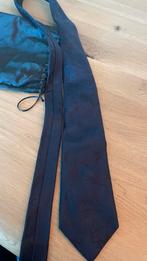 Cavallaro Napoli Blauwe Stropdas met Opbergzak, Ophalen of Verzenden, Nieuw, Blauw, Met patroon