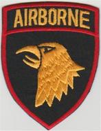 Airborne stoffen opstrijk patch embleem #1, Ophalen of Verzenden, Nieuw, Shirt