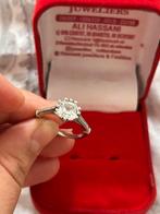 Zilveren ring (925) met steen - Zo goed als nieuw, Ophalen of Verzenden, Zo goed als nieuw, Met edelsteen, Dame