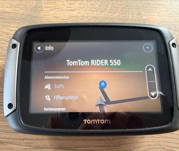 TomTom Rider 550 navigatie, Auto diversen, Autonavigatie, Zo goed als nieuw, Ophalen of Verzenden