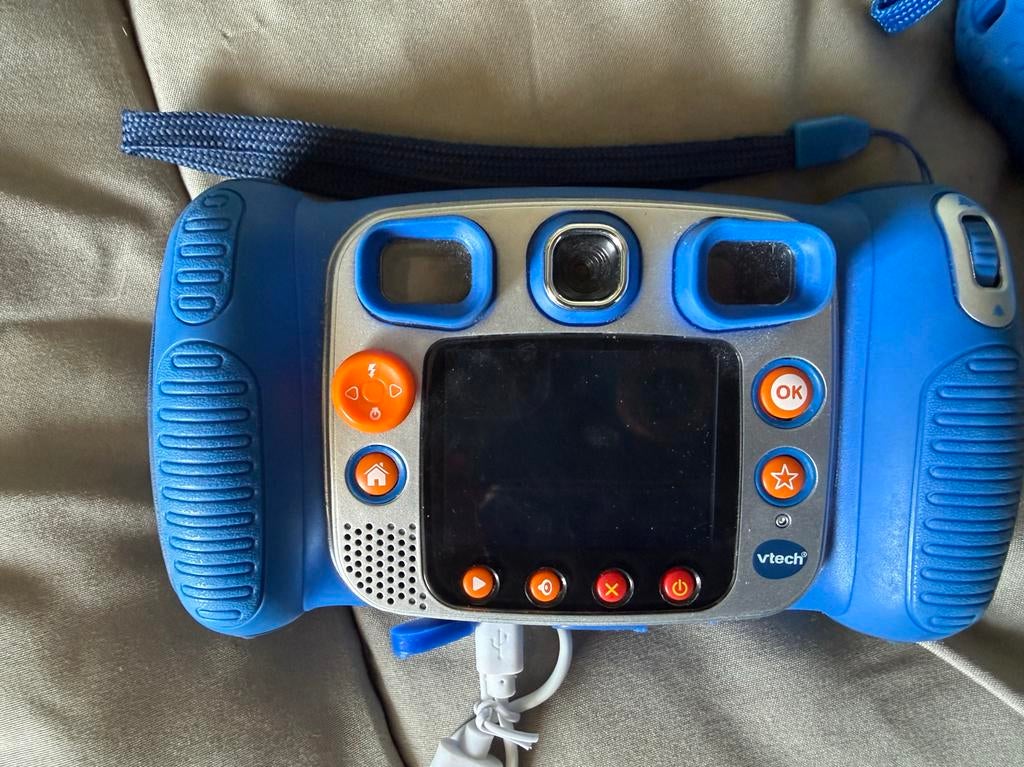 VTech Kidizoom Duo DX kindercamera - Blauw, Audio, Tv en Foto, Fotocamera's Digitaal, Gebruikt, Compact, Ophalen of Verzenden