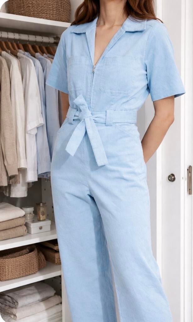 &Other Stories jumpsuit met ceintuur, Ophalen of Verzenden, Zo goed als nieuw, Maat 36 (S), Blauw